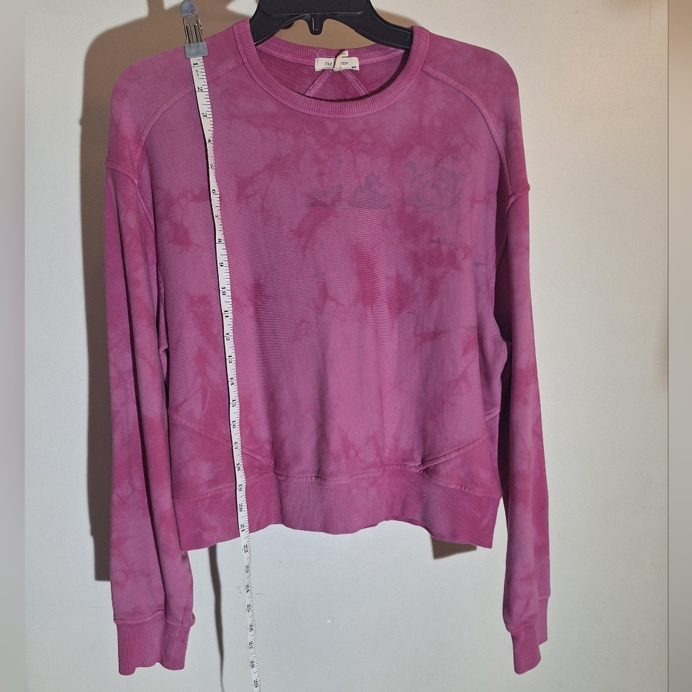 rag & bone Magenta Tie-Dye Sweatshirt Size Medium